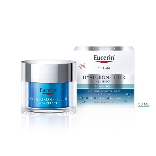 EUCERIN Hyaluron-Filler intensīvi mitrinošs nakts gēlkrēms, 50 ml