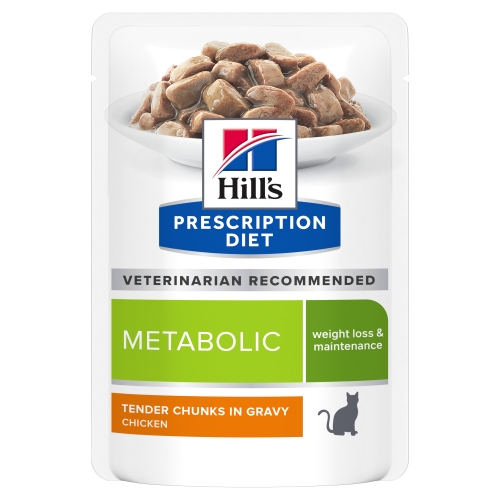 Hills PD kaķu mitrā barība paciņā Metabolic vista 85g N12