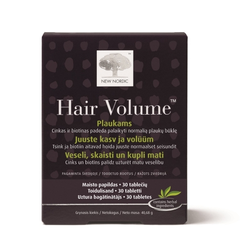 NEW NORDIC Hair Volume tabletes, 30 gab.