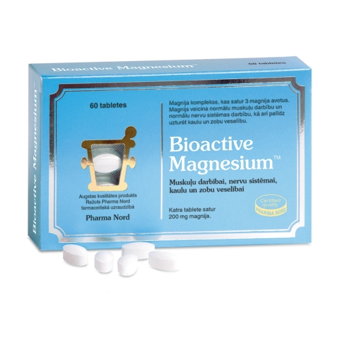 BIOACTIVE Magnesium tabletes, 60 gab.