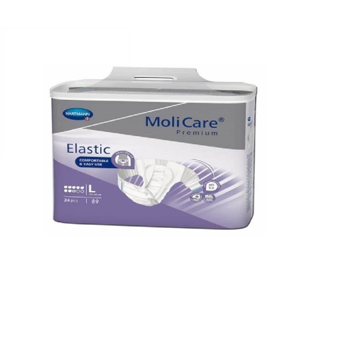 MOLICARE Premium Elastic autiņbikses (L izmērs, 8 piles), 24 gab