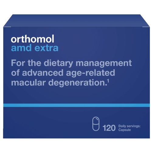 ORTHOMOL AMD Extra kapsulas, 120 gab