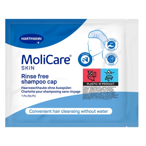 MOLICARE Skin Shampoo Cap cepure matu mazgāšanai, 1 gab