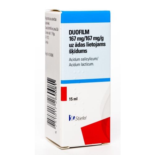 DUOFILM ŠĶĪDUMS KĀRPU ĀRSTĒŠANAI 15ML