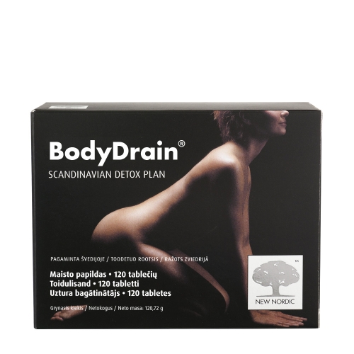 BODY DRAIN Detox Plan tabletes, 120 gab