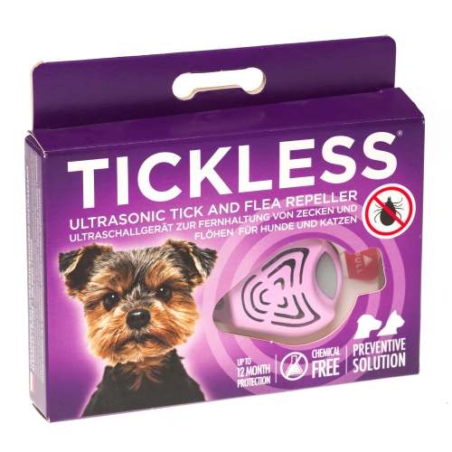 Tickless Pet ultraskaņas repelenta ierīce, rozā