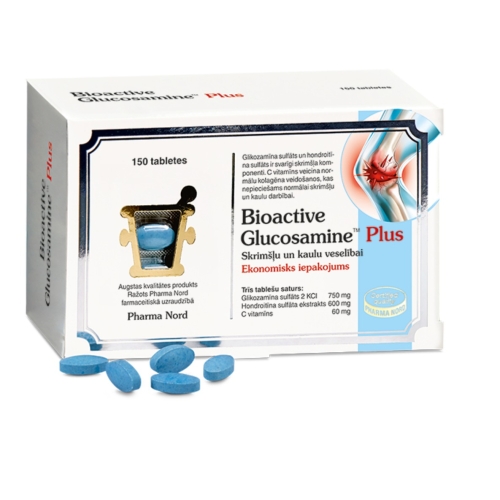 BIOACTIVE Glucosamine Plus tabletes, 150 gab.