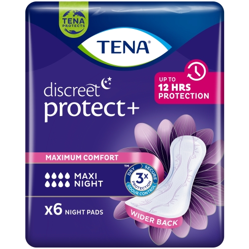 TENA Discreet Maxi Night paketes, 6 gab.