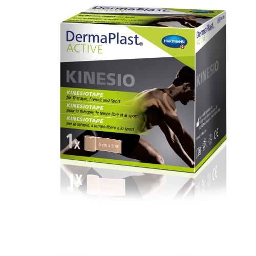 DERMAPLAST Active Kinesio teips (bēšs, 5 m x 5 cm), 1 gab