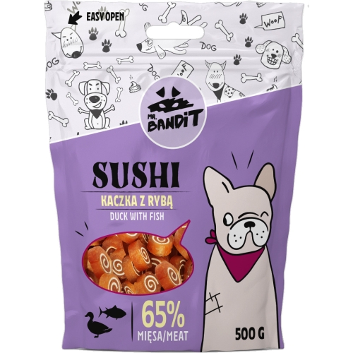 MR.BANDIT SUSHI SUŠI ROLLI PĪLE AR ZIVI 500G