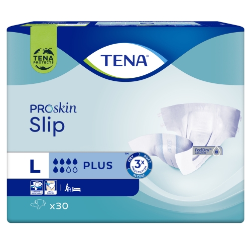 TENA Slip Plus autiņbikses, L izmērs, 30 gab.