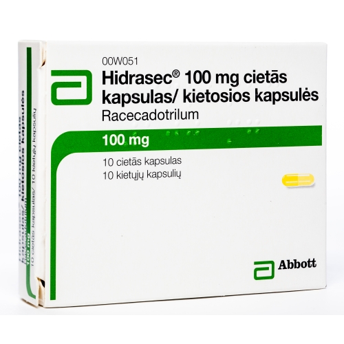 HIDRASEC 100 MG KAPSULAS N10