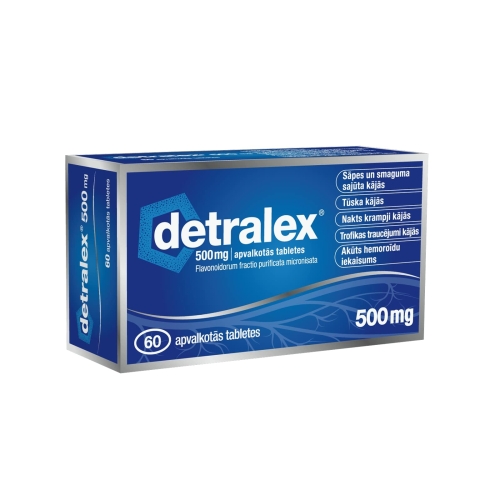 DETRALEX 500 mg tabletes, 60 gab.