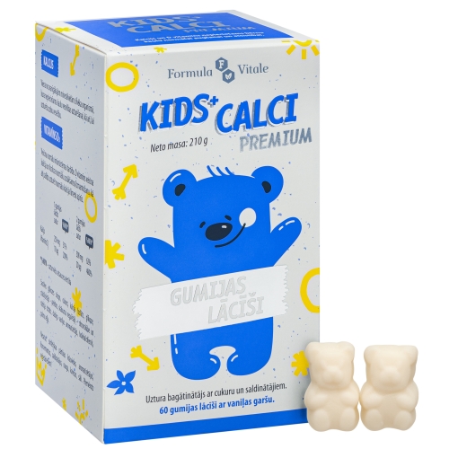 FORMULA VITALE Kids+ Calci Premium lācīšu pastilas, 60 gab.