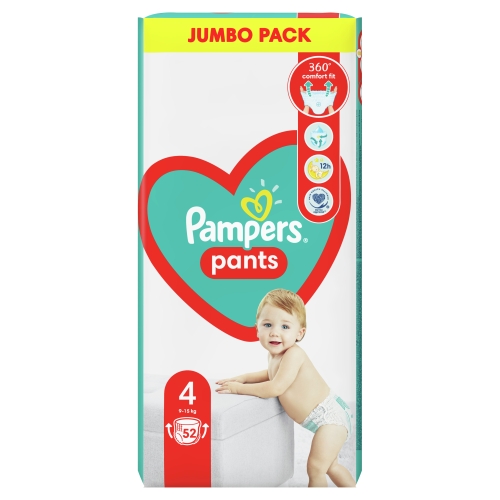 Pampers Pants  Jumbo Pack S4, 52 gab.