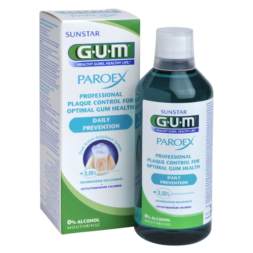 GUM® Paroex mutes skalotājs 0,06% CHX+CPC, 500 ml