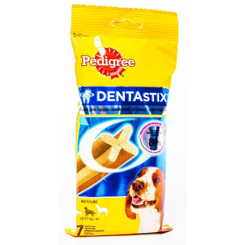 PEDIGREE SUŅU DENTASTIX KAULIŅŠ M 7GAB. 180G