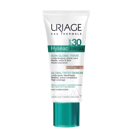 URIAGE Hyseac 3-Regul krēms ar toni SPF30, 40 ml