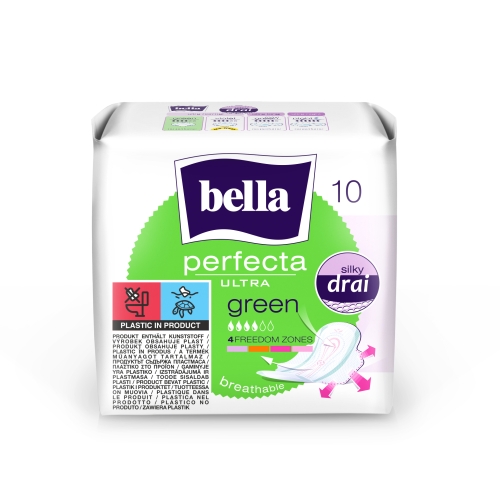 BELLA PERFECTA Ultra Green higiēniskās paketes, 10 gab.