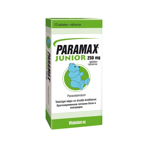 PARAMAX JUNIOR 250MG TABLETES N10