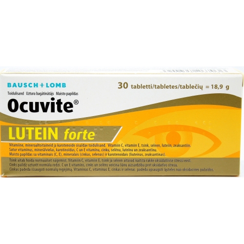 OCUVITE LUTEIN FORTE TABLETES N30