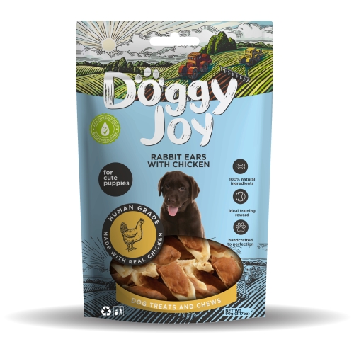 DOGGY JOY TRUŠU AUSIS AR VISTU KUCĒNIEM 90G