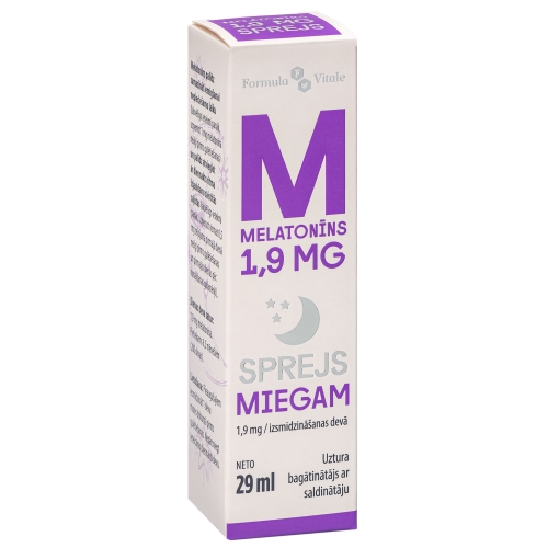 FORMULA VITALE Melatonīns 1.9 sprejs, 29ml.