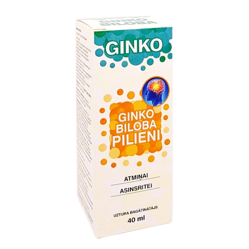 Ginko biloba pilieni, 40 ml