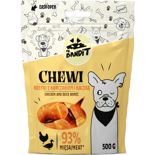 MR.BANDIT CHEWI VISTAS UN PĪLES KAULIŅI 500G