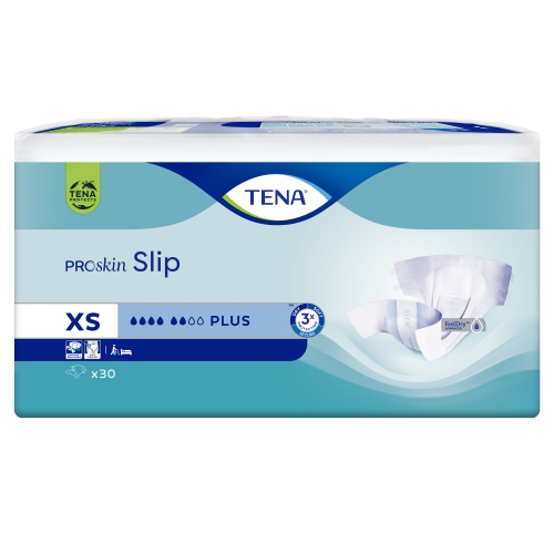 TENA Slip Plus autiņbikses, XS izmērs, 30 gab.