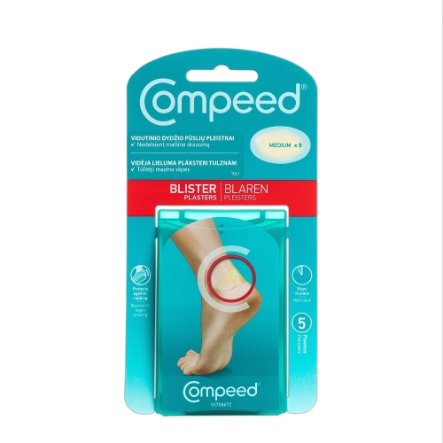 COMPEED® vidēja lieluma plāksteri tulznām, 5 gb.