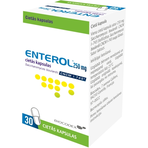 ENTEROL 250MG KAPSULAS N30