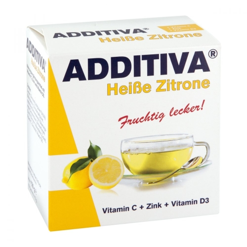 ADDITIVA Karstais citrons + C vitamīns + cinks + D3 vitamīns pulveris,