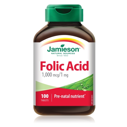 JAMIESON FOLIC ACID 1MG TABLETES N100