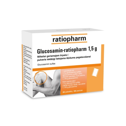 GLUCOSAMIN-RATIOPHARM 1.5G PULVERIS N20