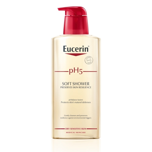 EUCERIN PH5 maiga dušas želeja jutīgai ādai, 400 ml