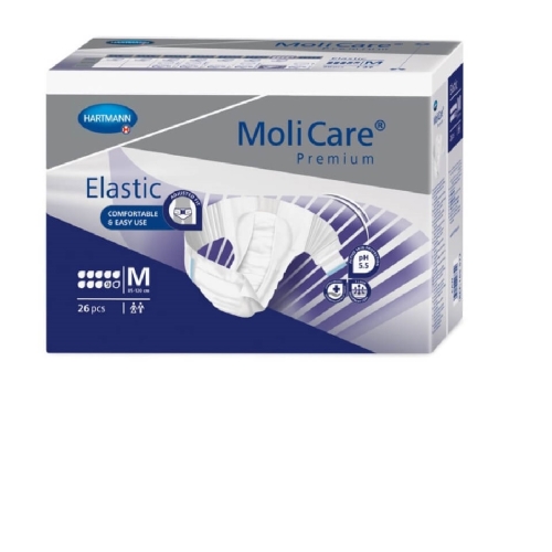 MOLICARE Premium Elastic autiņbikses (M izmērs, 9 piles), 26 gab