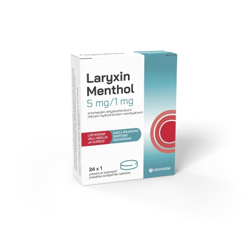 LARYXIN MENTHOL 5MG/1MG SŪK TBL N24