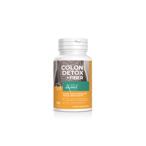 Acorus Balance COLON DETOX uztura bagātinātājs kapsulās, N100