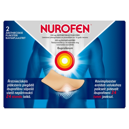 NUROFEN 200MG ĀRSTNIECISKS PLĀKSTERIS N2