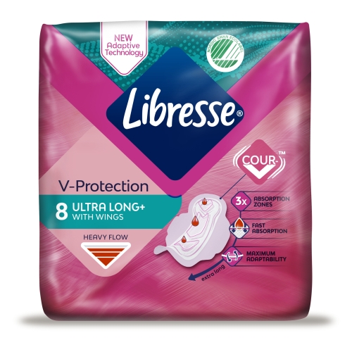 LIBRESSE Ultra Long Wing paketes, 8 gab