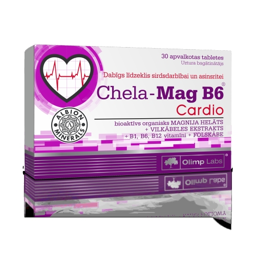 OLIMPLABS CHELA MAG B6 CARDIO TBL N30