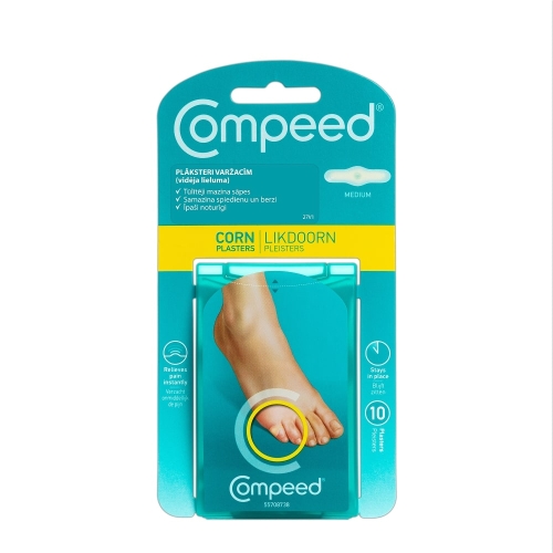 COMPEED® vidēja lieluma plāksteri varžacīm, 10 gb.