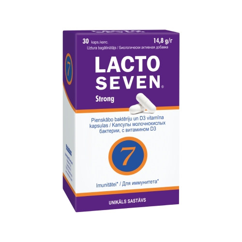 LACTO SEVEN Strong tabletes, 30 gab