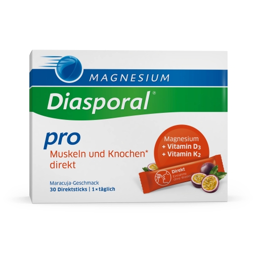 MAGNESIUM Diasporal Pro muskuļiem un kauliem, pulveris, 30 gab.