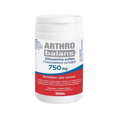 ARTHROBALANS® 750 mg tabletes, 180 gab