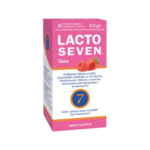 LACTO SEVEN Chew tabletes, 50 gab