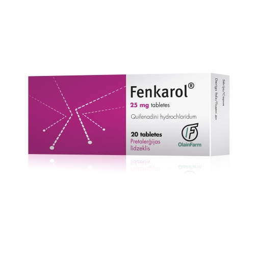 FENKAROLS 25mg tabletes, 20 gab.