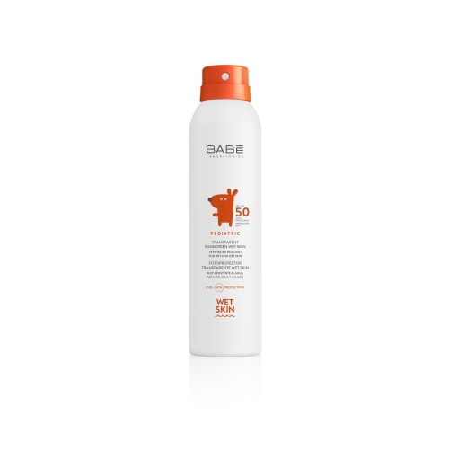 BABE Pediatric Sun SPF 50+ aizsarglīdzeklis mitrai ādai, 200ml