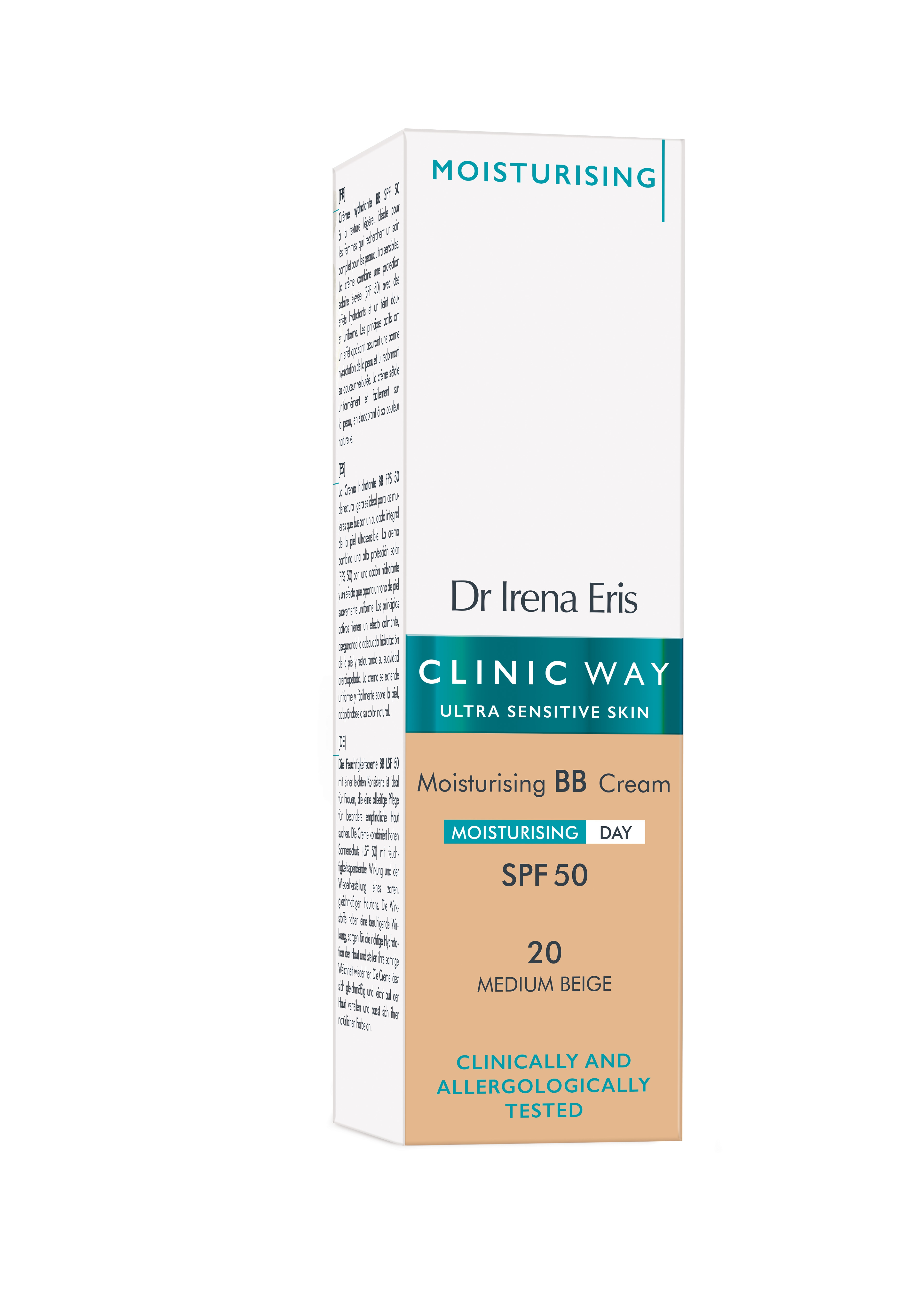 CLINIC WAY mitrinošs BB krēms SPF50 (medium beige), 30 ml - Produkta attēls 2